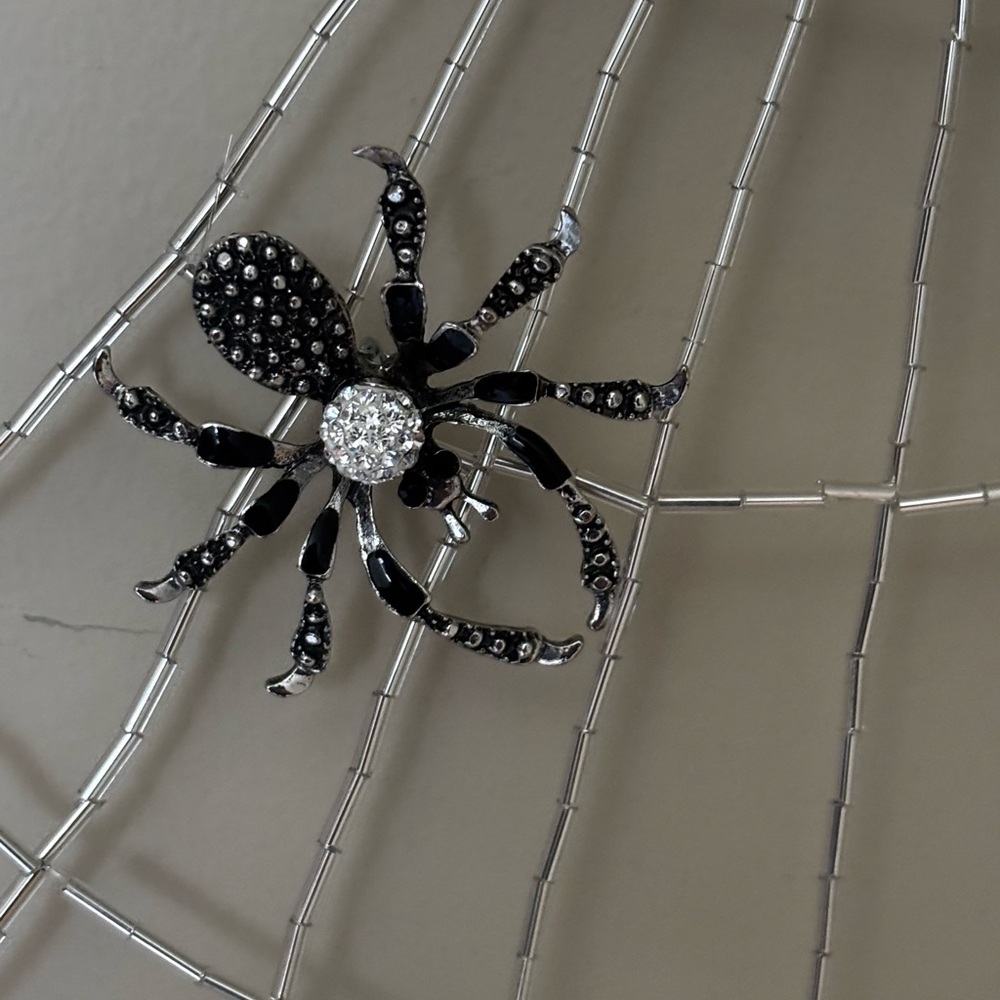 Gothic Spider Web Suncatcher Handmade - Picture 3 of 13